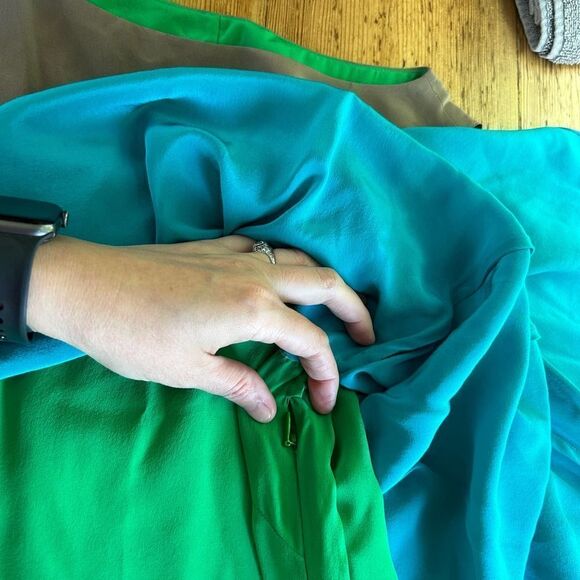 NWT Suzi‎ Chin for Maggy Boutique 2 Colorblock Sleeveless Dress - Flawed - Picture 7 of 12